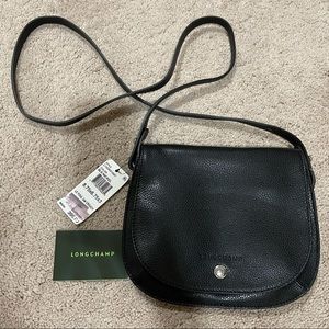 Longchamp small Le foulonne leather crossbody bag